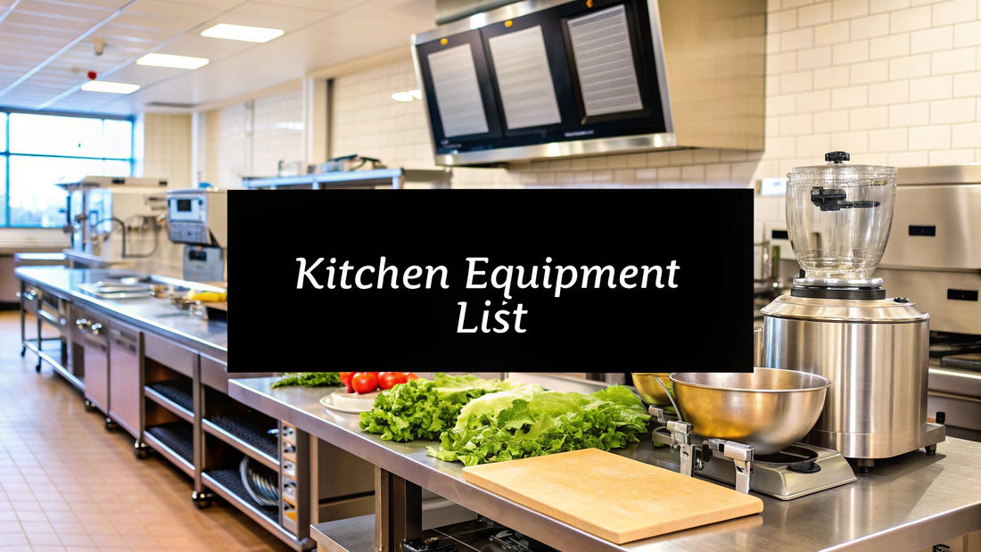 The Ultimate Restaurant Kitchen Equipment List