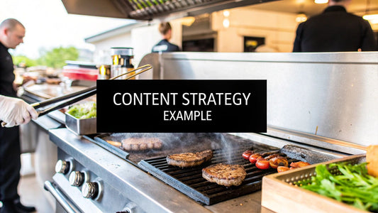 A Proven Content Strategy Example for Restaurant Equipment Suppliers