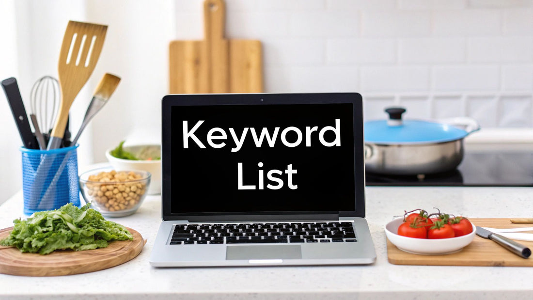 How to Build a Keyword List: Restaurant Supply Guide