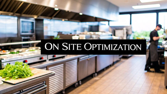 Boost Revenue with On-Site Optimization for Restaurant Equipment