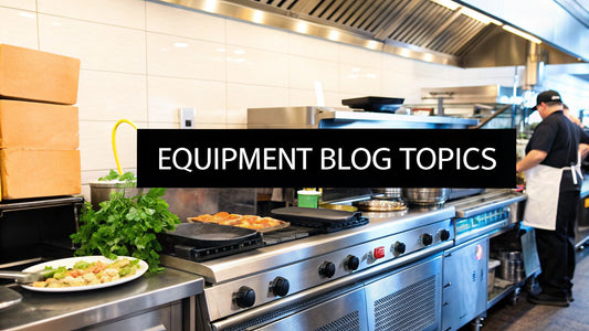12 Essential Topics for Blogging About Restaurant Equipment in 2026