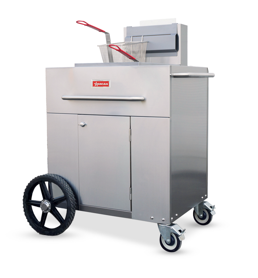 Omcan 47354 Outdoor Portable 35-40 lbs Fryer Single Tank Propane