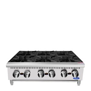 Atosa ACHP-6-LP 36 inch 6 Burner Propane Gas Hot Plate