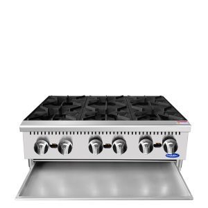 Atosa ACHP-6-LP 36 inch 6 Burner Propane Gas Hot Plate