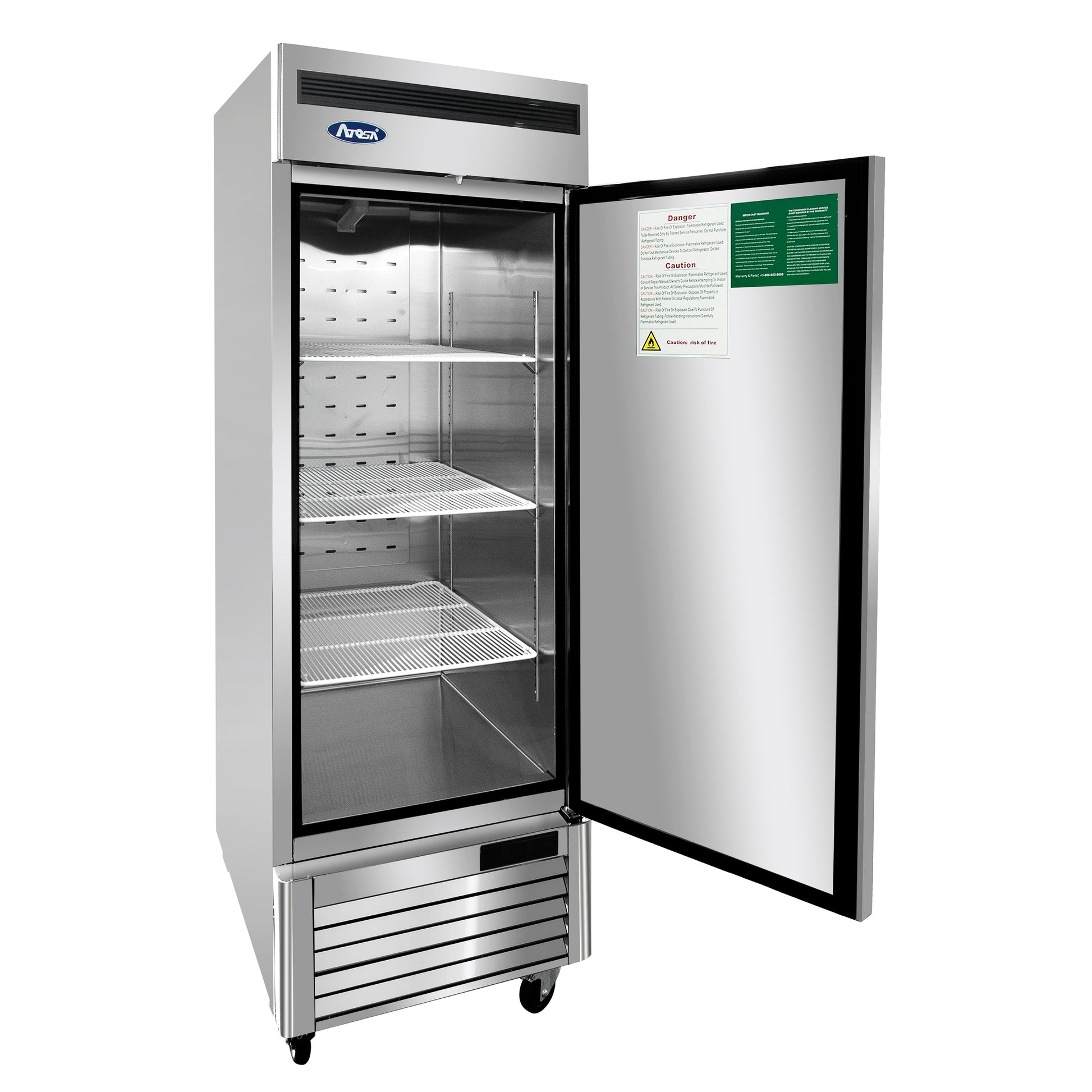 Atosa MBF8532GR 76-inch Low Height Bottom Mount 1 Door Refrigerator