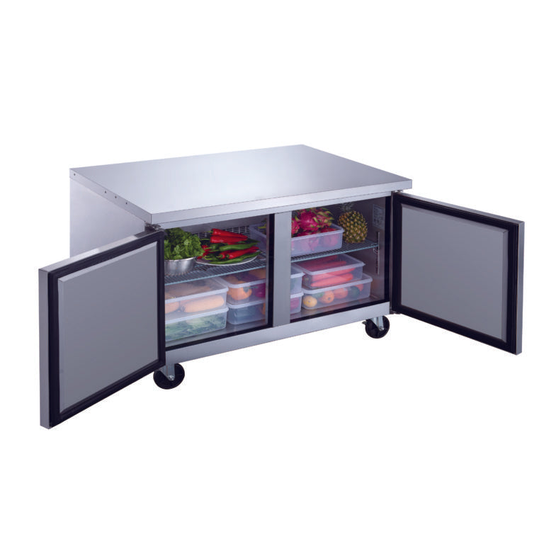 Dukers DUC48R 12.2 cu. ft. 2-Door Undercounter Refrigerator 